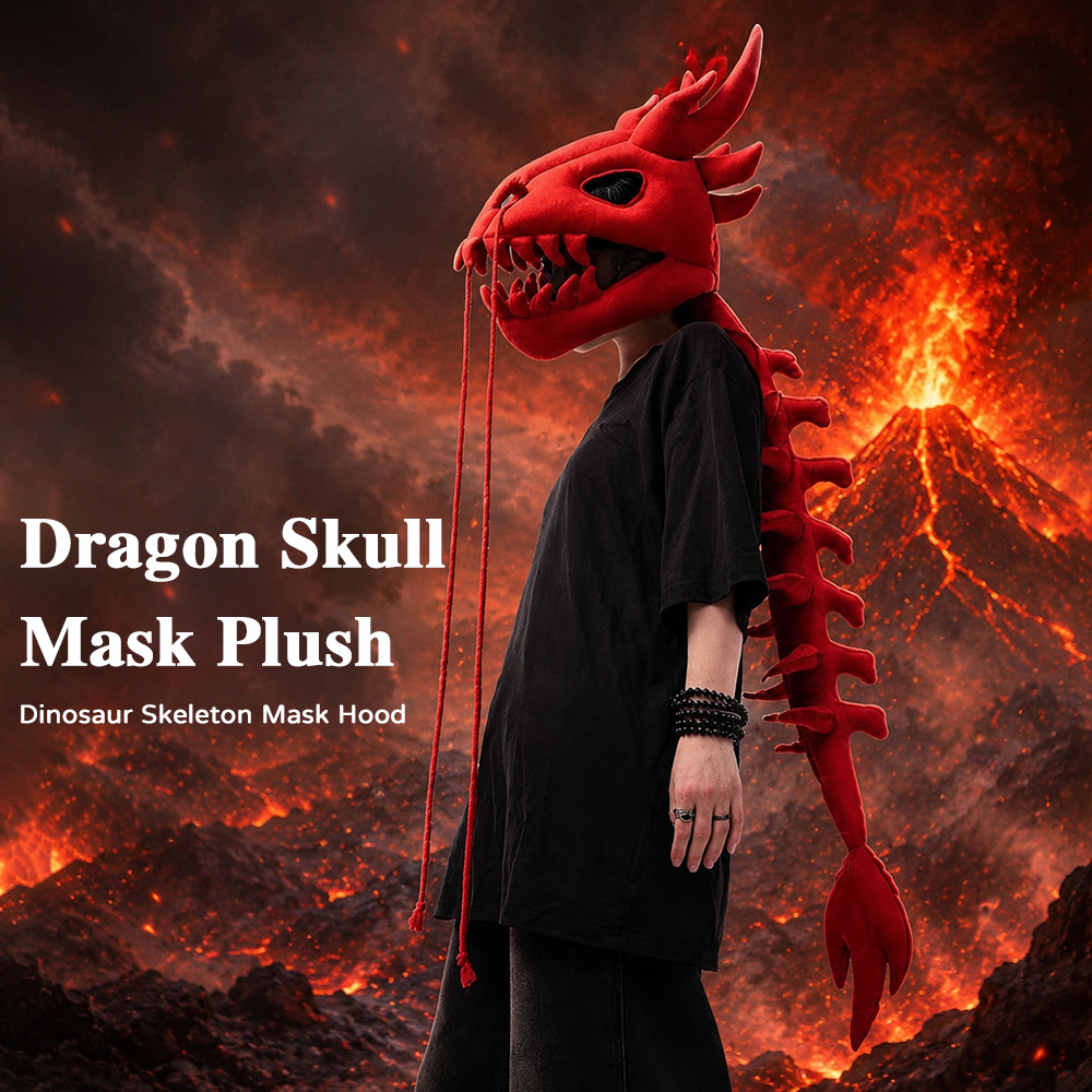 Dinosaur Skeleton Plush Headge - огляд і ціна Easy Cosplay Prop