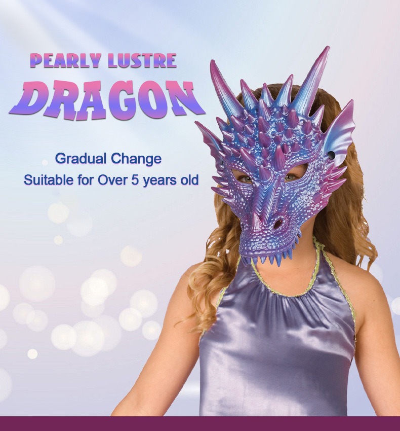 Pearl Blue Dragon Mask 3D Prin - огляд і ціна Cosplay Prop Blueprints
