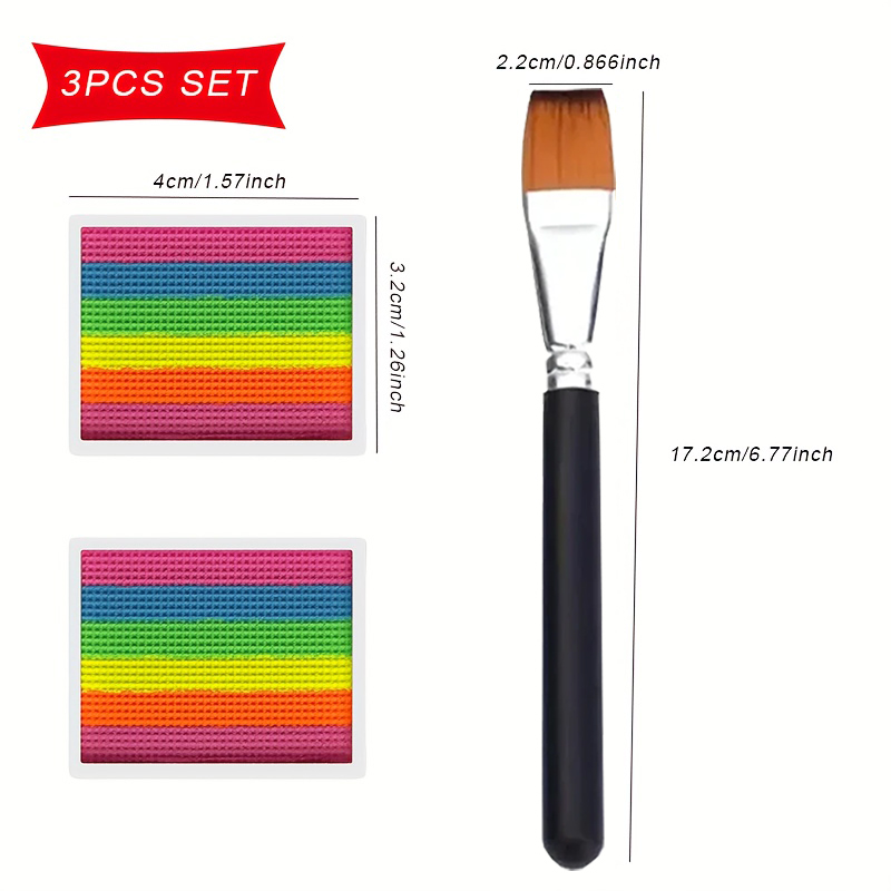 Rainbow Face and Body Paint Se - огляд і ціна Cosplay Prop Paint