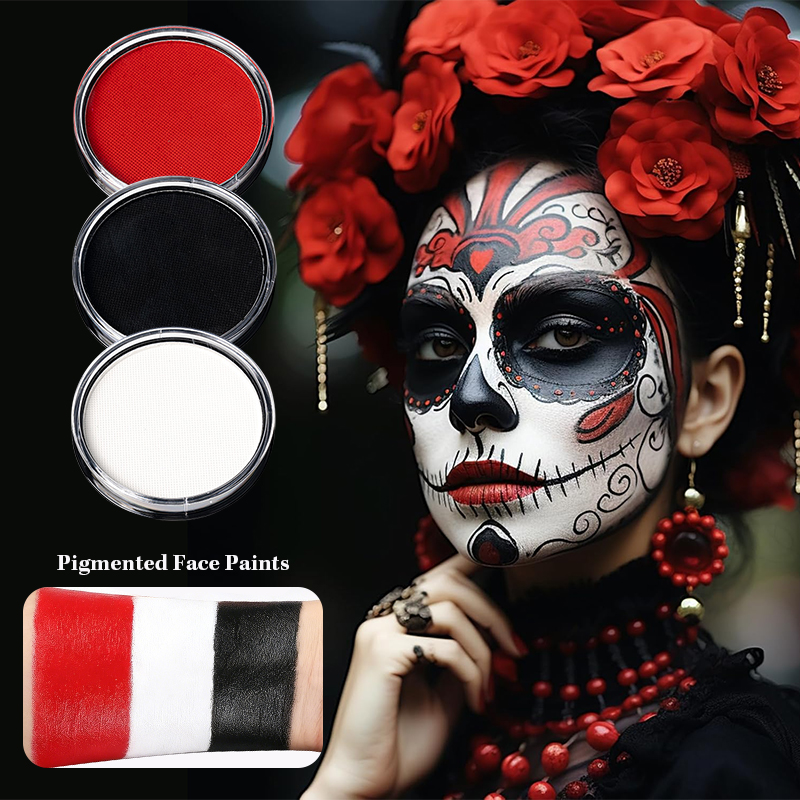 3pcs Black White Red Water‑Bas - огляд і ціна Cosplay Prop Paint