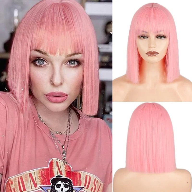 Women's straight wig with air  - огляд і ціна Wig Fiber Net