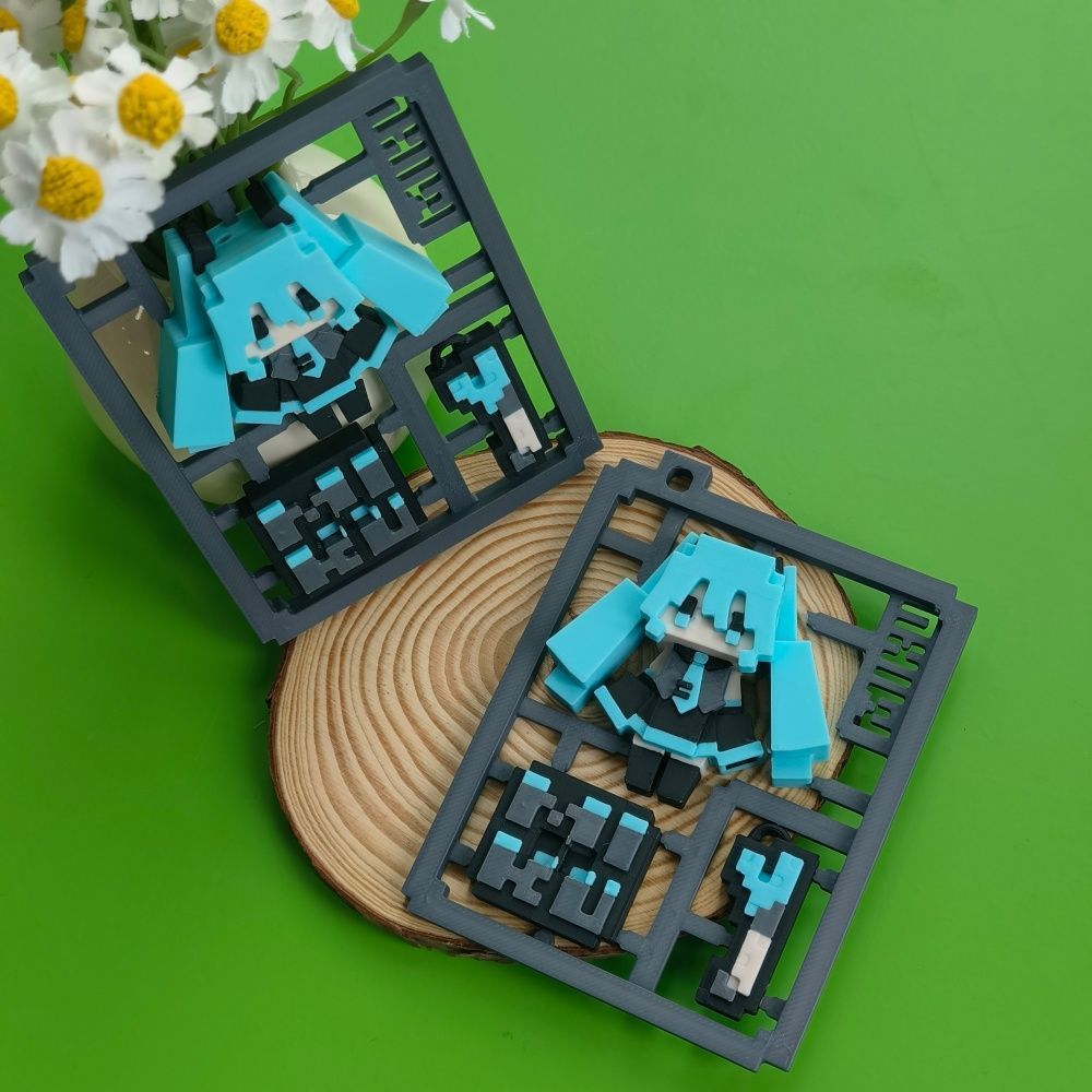 3D Printed Cute Pixel Hatsune  - огляд і ціна Cosplay Prop 3D Print