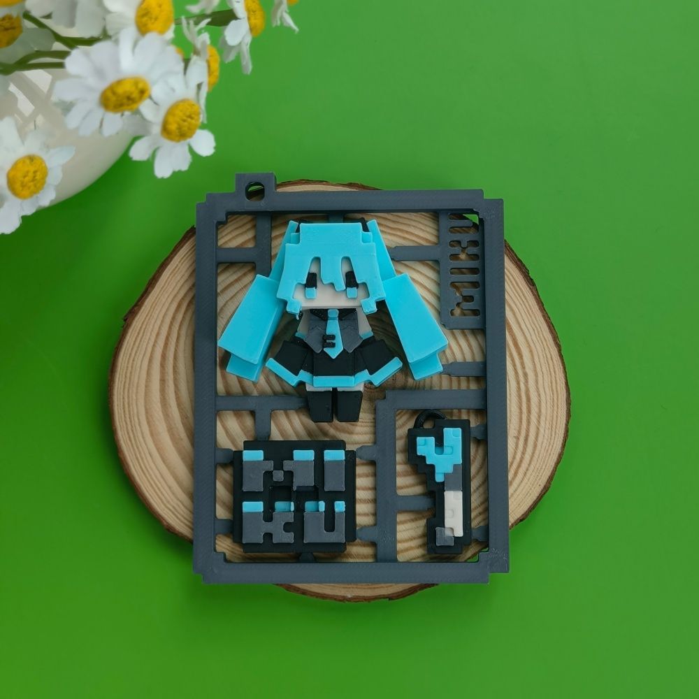 3D Printed Cute Pixel Hatsune  - огляд і ціна Cosplay Prop 3D Print
