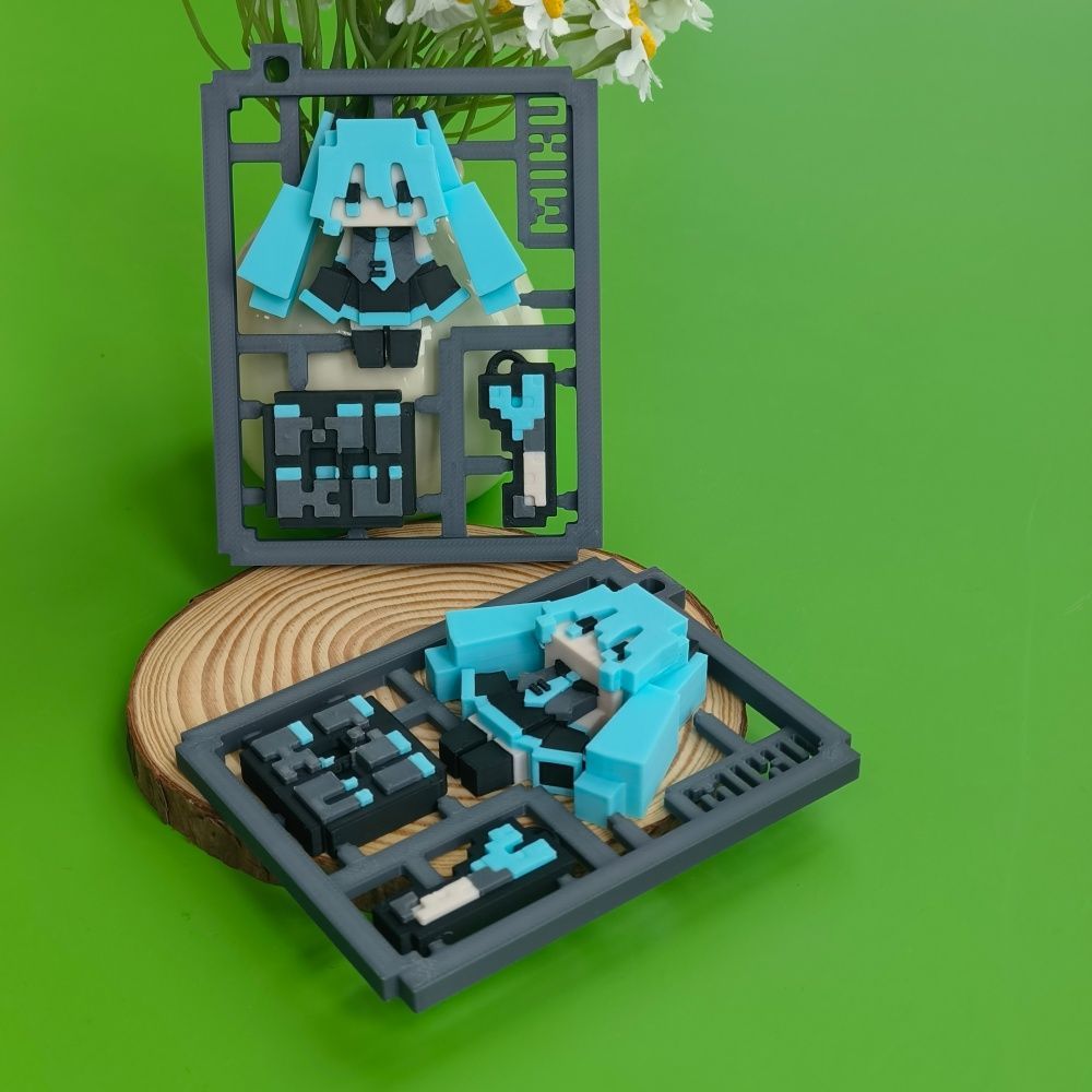 3D Printed Cute Pixel Hatsune  - огляд і ціна Cosplay Prop 3D Print
