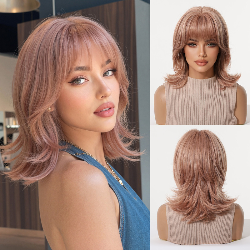 Women's wig with bangs, wolf t - огляд і ціна Wig Fiber Net