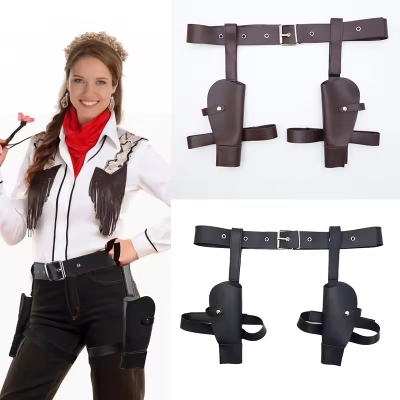 Adult Vintage PU Leather Waist - огляд і ціна Cosplay Prop Pistol