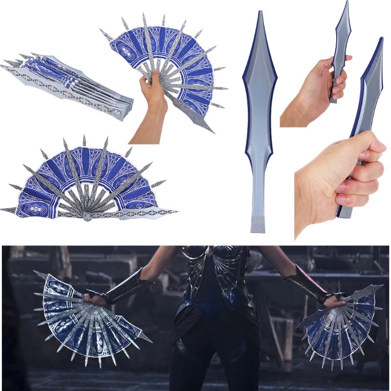 Anime Kitana Cosplay MK Blue H - огляд і ціна Cosplay Prop Blueprints